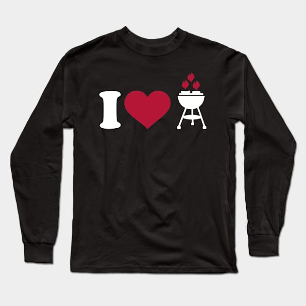 I love BBQ barbecue Long Sleeve T-Shirt by Designzz